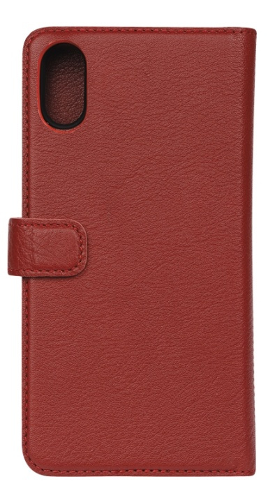 Essentials iPhone XR, Läder wallet avtagbar, röd in de groep SMARTPHONE & TABLETS / Mobielbescherming / Apple / iPhone XR / Wallet Case bij TP E-commerce Nordic AB (38-92885)