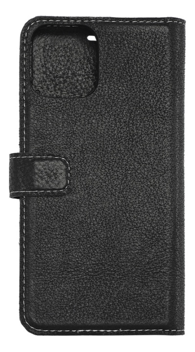 Essentials iPhone 11 Pro, Läder wallet avtagbar, svart in de groep SMARTPHONE & TABLETS / Mobielbescherming / Apple / Make-up spiegel / Wallet Case bij TP E-commerce Nordic AB (38-92907)