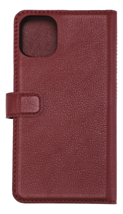 Essentials iPhone 11, Läder wallet avtagbar, röd in de groep SMARTPHONE & TABLETS / Mobielbescherming / Apple / Lippenstift / Wallet Case bij TP E-commerce Nordic AB (38-92917)