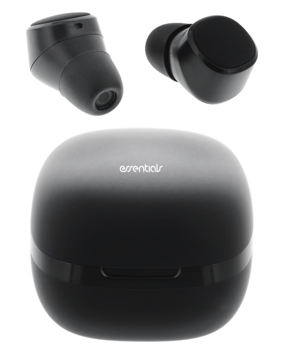 Essentials True Wireless Stereo in-ear, IPX6, Svart in de groep HOME ELECTRONICS / Audio & Beeld / Koptelefoon & Accessoires / Koptelefoon bij TP E-commerce Nordic AB (38-92923)