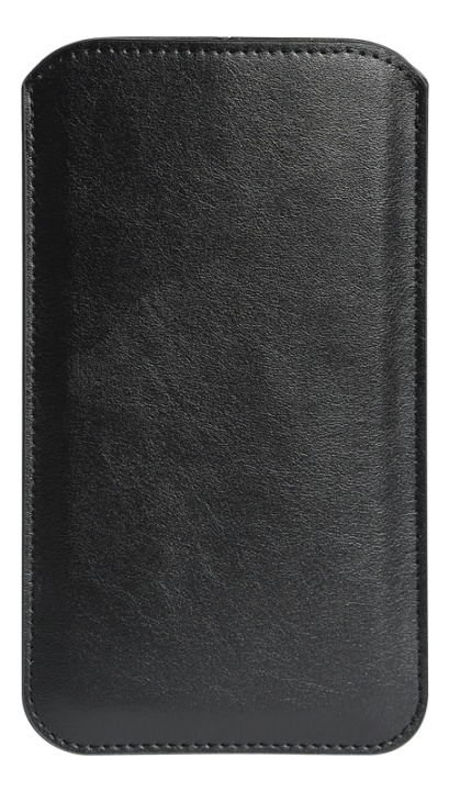 Essentials Large fodral i eko-läder, svart in de groep SMARTPHONE & TABLETS / Mobielbescherming / Universele bescherming / Wallet Case bij TP E-commerce Nordic AB (38-92929)