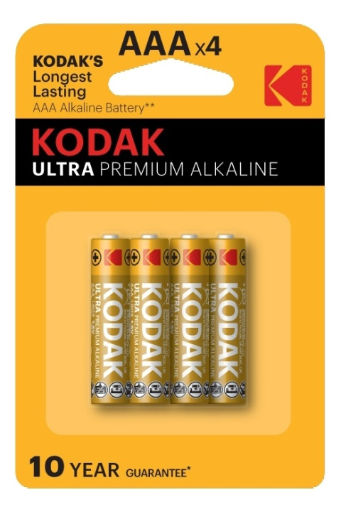 Kodak ULTRA premium alkaline AAA battery (4 pack) in de groep HOME ELECTRONICS / Batterijen & Opladers / Batterijen / AAA bij TP E-commerce Nordic AB (38-93091)