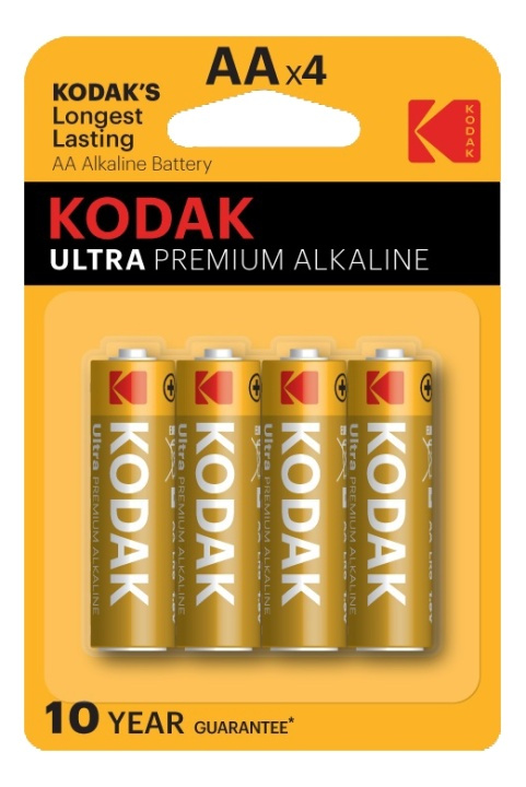 Kodak ULTRA premium alkaline AA battery (4 pack) in de groep HOME ELECTRONICS / Batterijen & Opladers / Batterijen / Batterijen voor hoortoestellen bij TP E-commerce Nordic AB (38-93093)