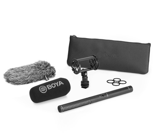 BOYA Professional Shotgun Microphone (Medium) in de groep HOME ELECTRONICS / Audio & Beeld / Handmicrofoons bij TP E-commerce Nordic AB (38-93102)