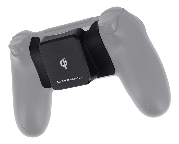 DELTACO GAMING trådlös Qi-receiver till PS4 handkontroll, svart in de groep HOME ELECTRONICS / Spelconsoles en accessoires / Sony PlayStation 4 bij TP E-commerce Nordic AB (38-93299)