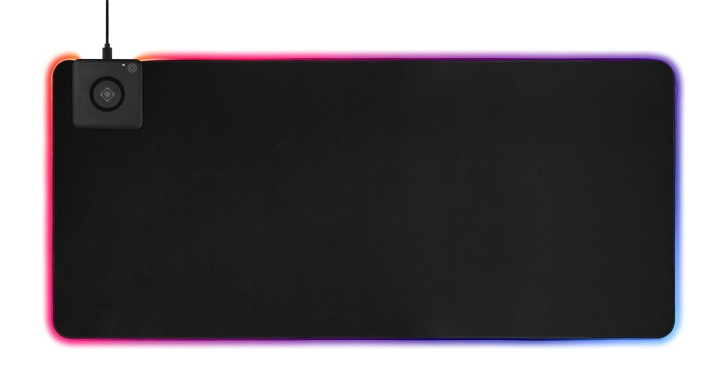 DELTACO GAMING RGB mousepad, fast wireless charging, 900x400x4mm in de groep COMPUTERS & RANDAPPARATUUR / GAMING / Muismat bij TP E-commerce Nordic AB (38-93304)