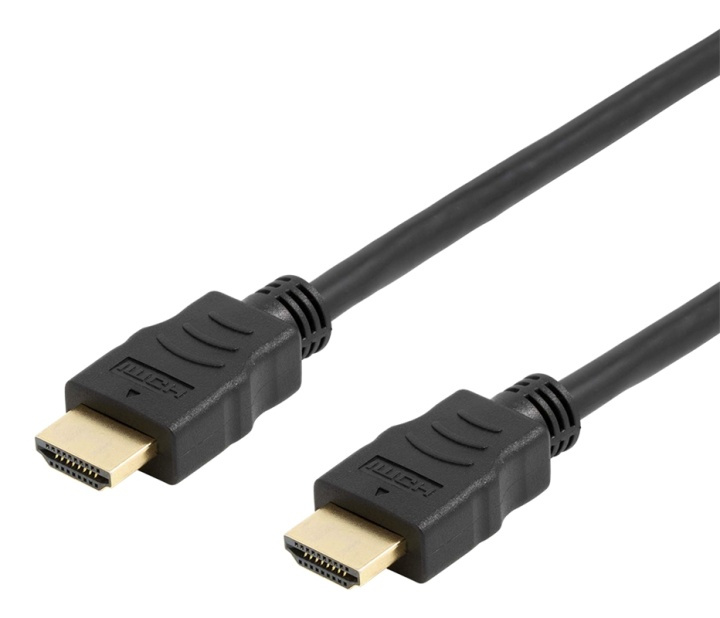 DELTACO Office HIGH-SPEED HDMI cable, 1M, 4K UHD, black in de groep HOME ELECTRONICS / Kabels & Adapters / HDMI / Kabels bij TP E-commerce Nordic AB (38-93319)