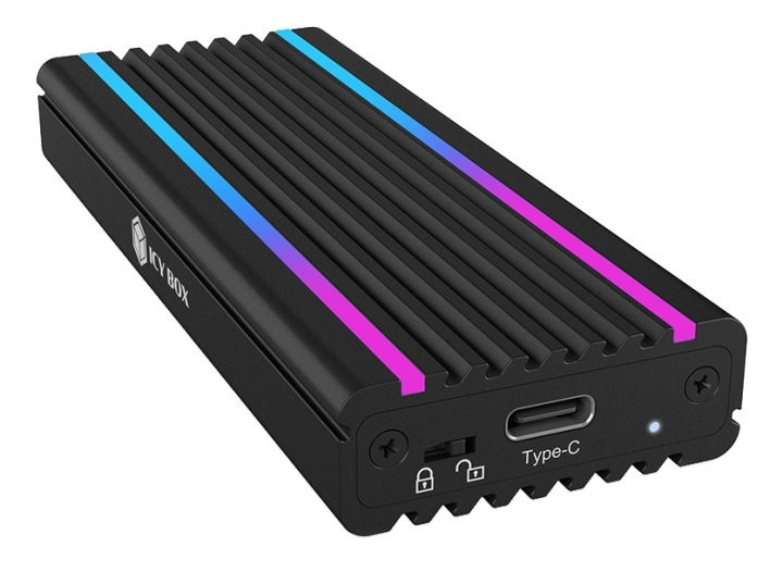 USB Type-C™ enclosure for M.2 NVMe SSD - RGB illuminated in de groep COMPUTERS & RANDAPPARATUUR / Computeronderdelen / Harde schijven / Chassisventilatoren bij TP E-commerce Nordic AB (38-93341)