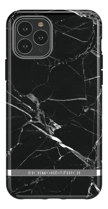 Richmond & Finch Black Marble, iPhone 11 Pro Max, silver details in de groep SMARTPHONE & TABLETS / Mobielbescherming / Apple / iPhone 11 Pro Max / Hoesjes bij TP E-commerce Nordic AB (38-93349)