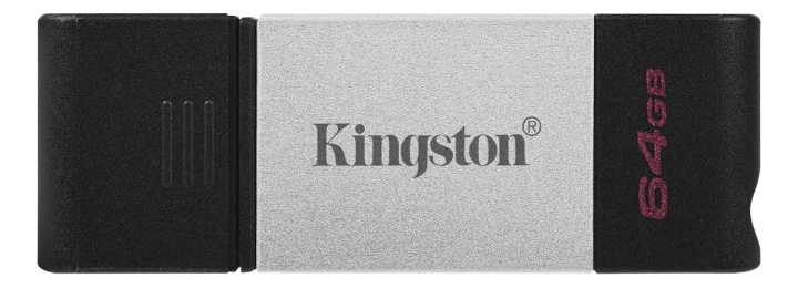 Kingston 64GB USB-C 3.2 Gen 1 DataTraveler 80 in de groep HOME ELECTRONICS / Opslagmedia / USB-geheugen / USB 3.2 bij TP E-commerce Nordic AB (38-93421)