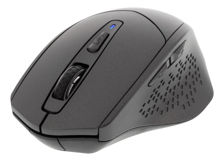 DELTACO silent wireless mouse, bluetooth, 1x AA, 800-1600 DPI, dark gr in de groep COMPUTERS & RANDAPPARATUUR / Muizen en toetsenborden / Muizen / Draadloos bij TP E-commerce Nordic AB (38-93469)