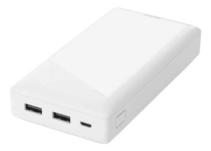 DELTACO power bank 20 000 mAh, 2x USB-A, short circuit protection in de groep SMARTPHONE & TABLETS / Opladers & Kabels / Powerbanks bij TP E-commerce Nordic AB (38-93494)