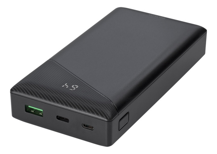 DELTACO power bank 20 000 mAh, 1x USB-C PD, 1x USB-A Fast Charge in de groep SMARTPHONE & TABLETS / Opladers & Kabels / Powerbanks bij TP E-commerce Nordic AB (38-93496)