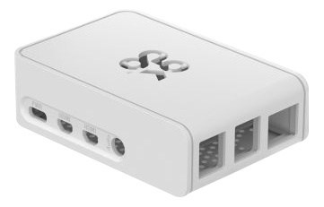 OKdo Raspberry Pi 4 slide case, 2 piece design, white in de groep COMPUTERS & RANDAPPARATUUR / Computeronderdelen / IO-kaart bij TP E-commerce Nordic AB (38-93509)