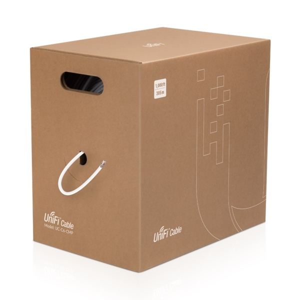 Ubiquiti UniFi Cable Cat6 CMP, 305m, U/UTP, white in de groep COMPUTERS & RANDAPPARATUUR / Computerkabels / Netwerkkabels / Cat6 bij TP E-commerce Nordic AB (38-93631)