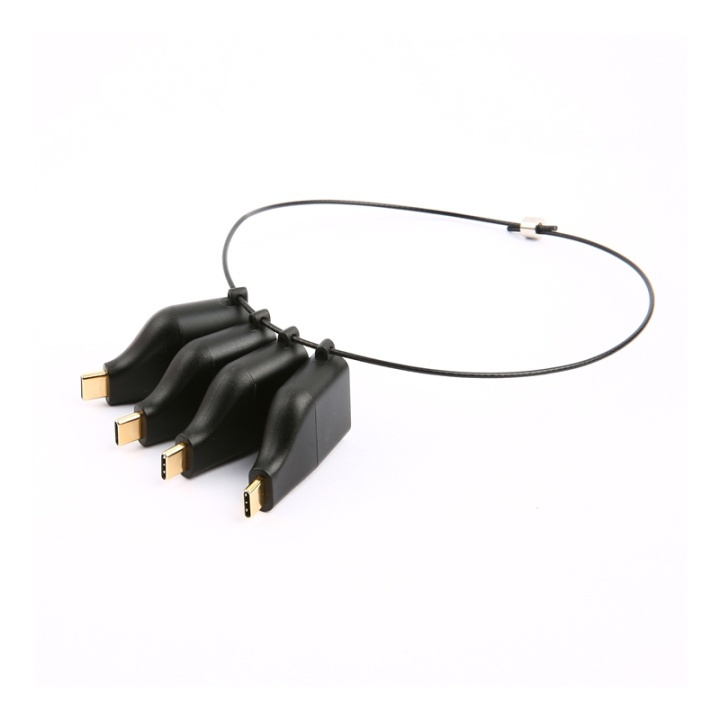 DELTACO Office, USB-C ADAPTER RING, mDP, DP, VGA, HDMI in de groep COMPUTERS & RANDAPPARATUUR / Computerkabels / USB / USB-C bij TP E-commerce Nordic AB (38-93660)