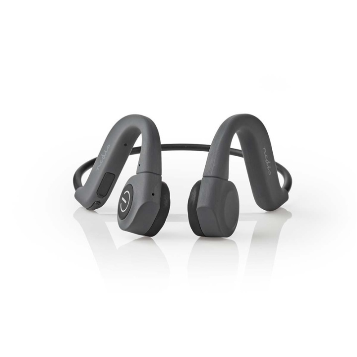 Nedis Bone Conduction Koptelefoon | Bluetooth® | Maximale batterijduur: 6.5 uur | Ingebouwde microfoon | Intern Geheugen: 8 GB | Volumebediening | IPX5 | Grijs in de groep HOME ELECTRONICS / Audio & Beeld / Koptelefoon & Accessoires / Koptelefoon bij TP E-commerce Nordic AB (38-93766)