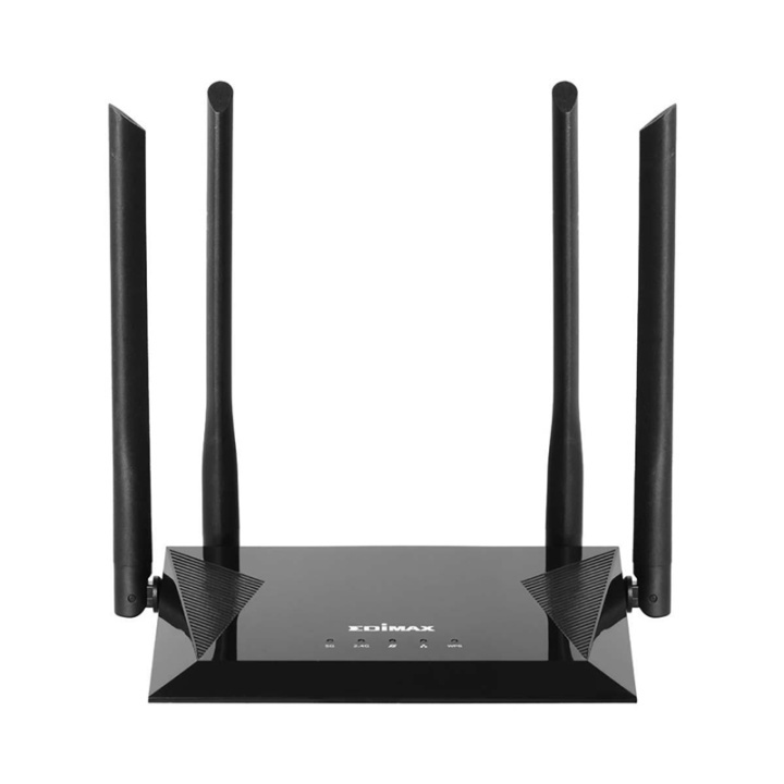 Edimax Draadloze Router AC1200 2.4/5 GHz (Dual Band) 10/100 Mbit Zwart in de groep COMPUTERS & RANDAPPARATUUR / Netwerk / Routers / 150-300 Mbit/s bij TP E-commerce Nordic AB (38-93835)