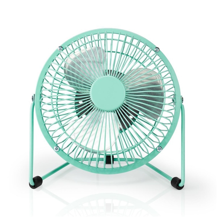 Nedis Tafelventilator | USB Gevoed | Diameter: 150 mm | 3 W | 1 Snelheid | Turquoise in de groep HUISHOUDEN & TUIN / Ventilatoren & Klimaatproducten / Handventilatoren & Miniventilatoren bij TP E-commerce Nordic AB (38-93942)