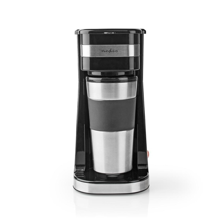 Nedis Koffiezetapparaat | Filter Koffie | 0.4 l | 1 Kopjes | Zilver / Zwart in de groep HUISHOUDEN & TUIN / Huishoudelijke apparaten / Koffiezetapparaten en accessoires / Koffiezetapparaten bij TP E-commerce Nordic AB (38-93961)