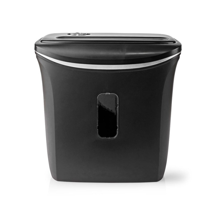 Nedis Papierversnipperaar | Kruissnede | 6x A4-pagina\'s | 12 l | Veiligheidsnorm: DIN 4 | 300 W | Zwart in de groep HUISHOUDEN & TUIN / Kantoormateriaal / Overige bij TP E-commerce Nordic AB (38-93984)
