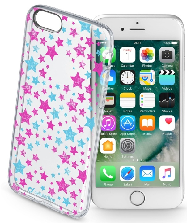 cellularline Sterren, TPU hoesje iPhone 6/6S in de groep SMARTPHONE & TABLETS / Mobielbescherming / Apple / iPhone 6/6S / Hoesjes bij TP E-commerce Nordic AB (38-94003)