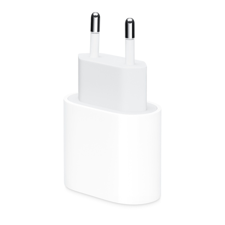 Apple (MHJE3ZM/A) USB-C, Stroomadapter, Muurlader, 20W, Bulk, Wit in de groep SMARTPHONE & TABLETS / Opladers & Kabels / Wandoplader / Wandoplader Type C bij TP E-commerce Nordic AB (38-94046)