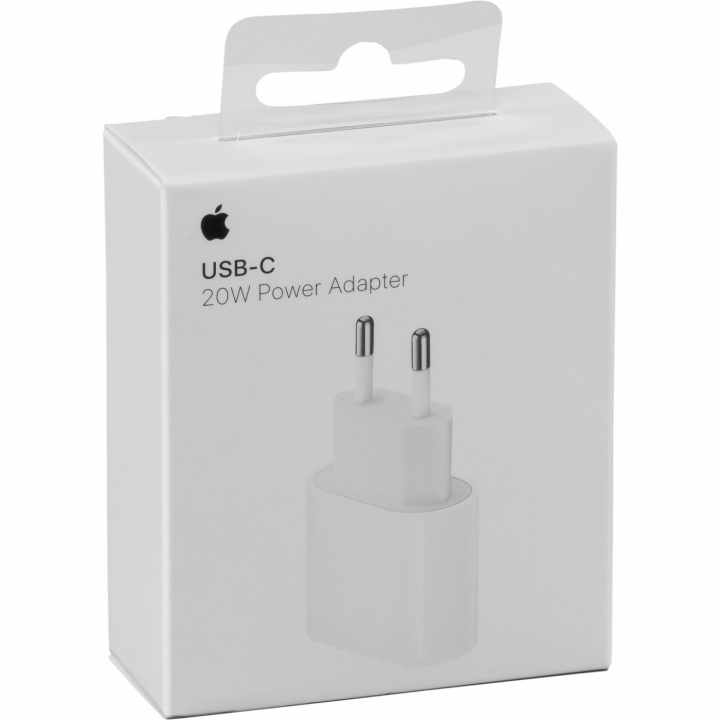 Apple (MHJE3ZM/A) USB-C, Voedingsadapter, Muurlader, 20W, Wit in de groep SMARTPHONE & TABLETS / Opladers & Kabels / Wandoplader / Wandoplader Type C bij TP E-commerce Nordic AB (38-94047)