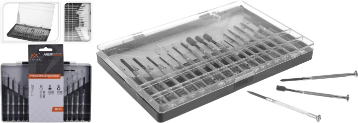 FX Toolsschroevendraaierset, 16 stuks in de groep HUISHOUDEN & TUIN / Gereedschap / Overig gereedschap & Accessoires bij TP E-commerce Nordic AB (38-94093)