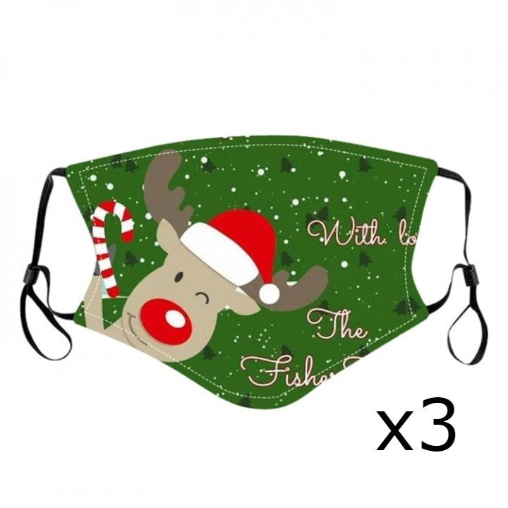 Gebitsbeschermer met kerstmotief (Julren), 3-pack in de groep BEAUTY & HEALTH / Gezondheidszorg / Gezichtmaskers bij TP E-commerce Nordic AB (38-94217-PKT)