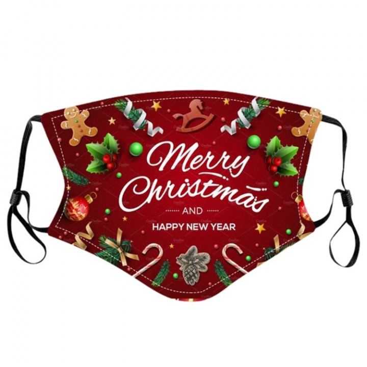 Mondbeschermer met kerstmotief (Merry X-mas) in de groep BEAUTY & HEALTH / Gezondheidszorg / Gezichtmaskers bij TP E-commerce Nordic AB (38-94218)