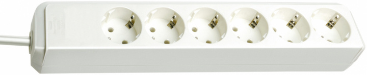 Brennenstuhl Eco-Line Grenuttag 6-vägs Vit 1,5m in de groep HUISHOUDEN & TUIN / Elektriciteit & Verlichting / Stekkerblokken bij TP E-commerce Nordic AB (38-94368)