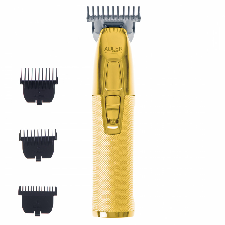 Adler AD 2836g Professionell Trimmer USB, Guld in de groep BEAUTY & HEALTH / Haar & Styling / Scheren & Trimmen / Baardtrimmer & Accessoires bij TP E-commerce Nordic AB (38-94409)
