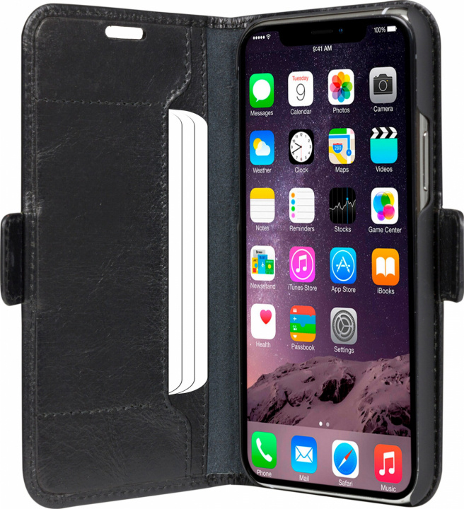 Dbramante1928 Beschermhoes voor iPhone 11 Pro Max, zwart in de groep SMARTPHONE & TABLETS / Mobielbescherming / Apple / iPhone 11 Pro Max / Wallet Case bij TP E-commerce Nordic AB (38-94529)