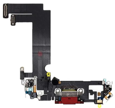 iPhone 12 Mini Laddkontakt med Flex - Röd in de groep SMARTPHONE & TABLETS / Reservdelar bij TP E-commerce Nordic AB (38-94700)