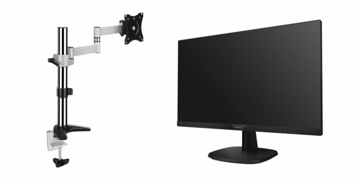 Paket med monitor från Philips och fäste från Andersson - Pre-owned, Klass A in de groep COMPUTERS & RANDAPPARATUUR / Computermonitor / Computermonitoren bij TP E-commerce Nordic AB (38-94850)