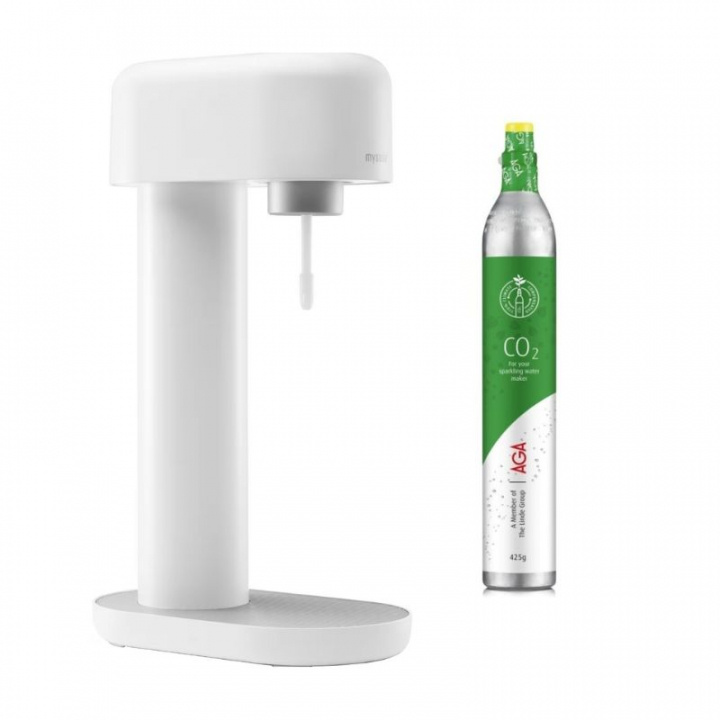 MySoda Ruby White Incl. CO2 Cartridge in de groep HUISHOUDEN & TUIN / Huishoudelijke apparaten / Water & Sap / Carbonatatiemachines / Carbonatatiemachines bij TP E-commerce Nordic AB (38-94863)