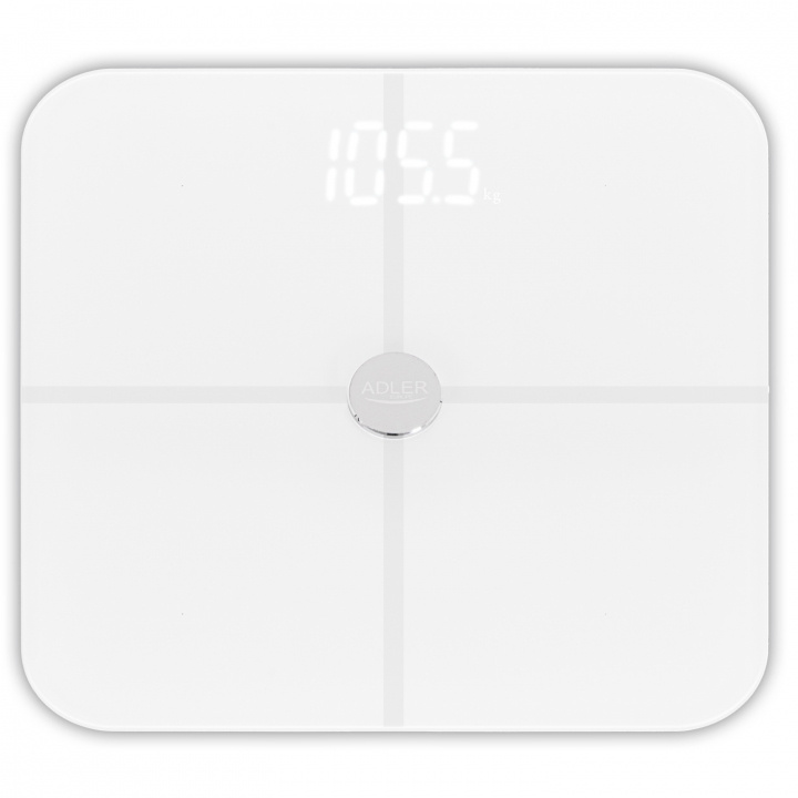 Adler AD 8187 White Smart bathroom scale in de groep HUISHOUDEN & TUIN / Badkamer / Weegschalen bij TP E-commerce Nordic AB (38-94913)