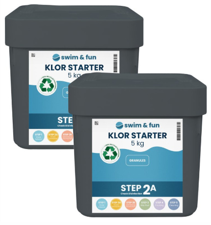 Swim & Fun Klor Starter Fast Dissolving Granules, 10 kg in de groep HUISHOUDEN & TUIN / Tuinproducten / Zwembad & Accessoires / Zwembadchemicaliën bij TP E-commerce Nordic AB (38-94962)