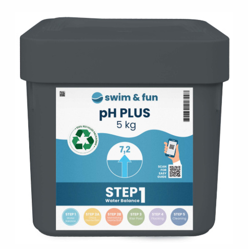 Swim & Fun pH-Plus 5 kg in de groep HUISHOUDEN & TUIN / Tuinproducten / Zwembad & Accessoires / Zwembadchemicaliën bij TP E-commerce Nordic AB (38-94963)