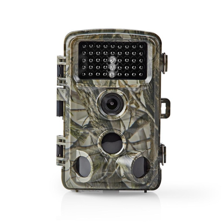 Nedis Wildcamera | 1080p@30fps | 16.0 MPixel | 5 MPixel CMOS | IP56 | Zwart No-Glow IR | Nachtzicht | Kijkhoek: 90 ° | Bewegingssensor | Detectiehoek: 120 ° | Detectiebereik: 20.0 m | Scherm grootte: 2.4 