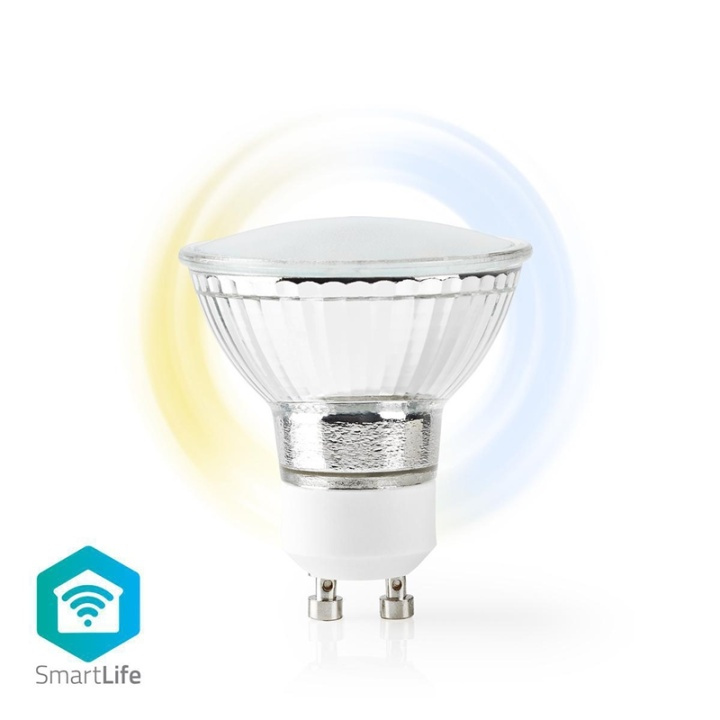 Nedis SmartLife LED Spot | Wi-Fi | GU10 | 400 lm | 5 W | Koel Wit / Warm Wit | 2700 - 6500 K | Energieklasse: F | Android™ / IOS | PAR16 | 1 Stuks in de groep HUISHOUDEN & TUIN / Smart home / Slimme verlichting bij TP E-commerce Nordic AB (38-95289)