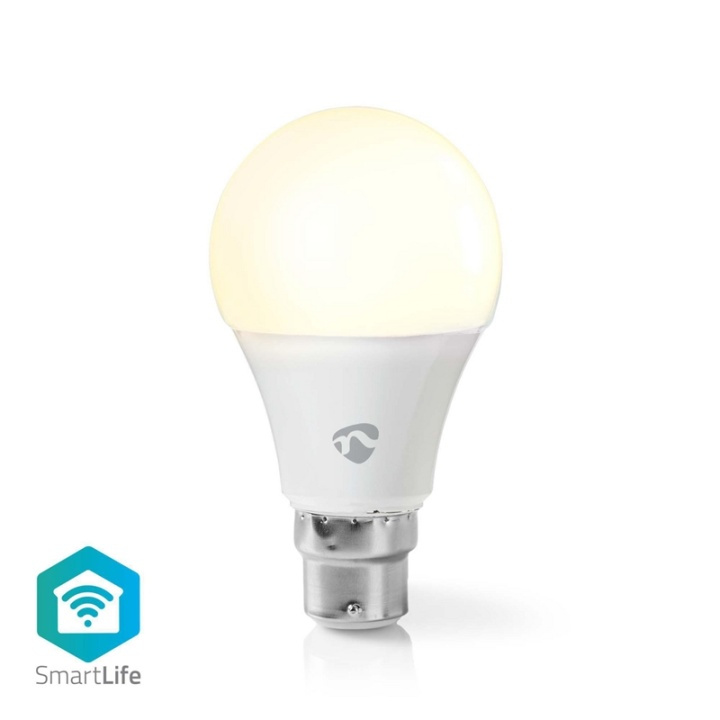 Nedis SmartLife LED Bulb | Wi-Fi | B22 | 800 lm | 9 W | / Warm Wit | 2700 K | Energieklasse: A+ | Android™ & iOS | A60 in de groep HUISHOUDEN & TUIN / Smart home / Slimme verlichting bij TP E-commerce Nordic AB (38-95320)