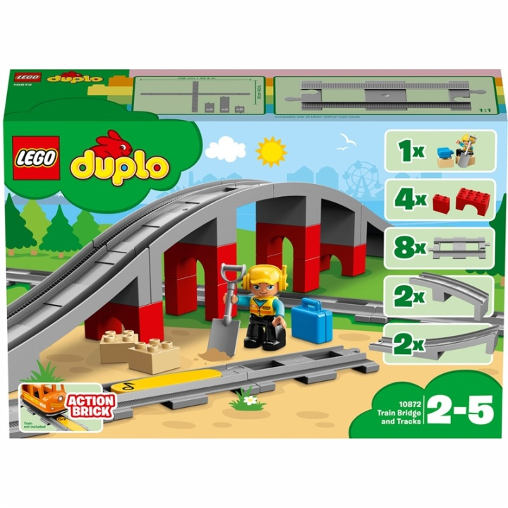 LEGO DUPLO Town - Tågbro och spår in de groep SPEELGOED, KINDER- & BABYPRODUCTEN / Speelgoed / Bouwspeelgoed / Lego bij TP E-commerce Nordic AB (38-95421)
