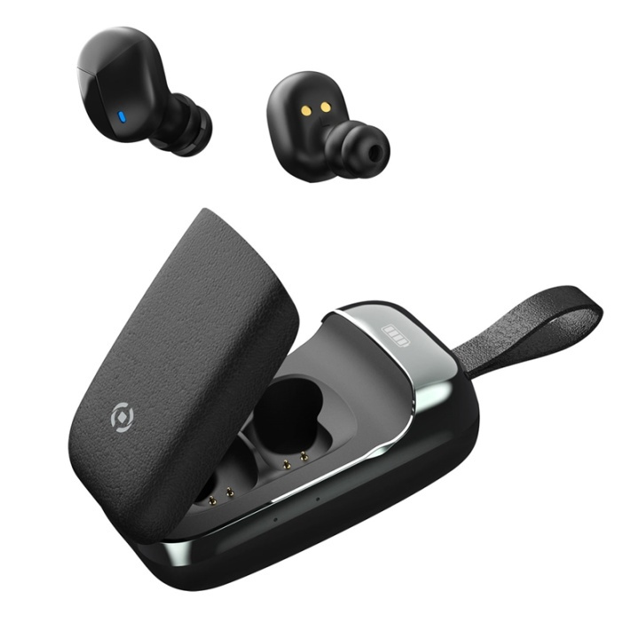 Celly Flip1 True Wireless Headset Earbuds, Svart in de groep HOME ELECTRONICS / Audio & Beeld / Koptelefoon & Accessoires / Koptelefoon bij TP E-commerce Nordic AB (38-95481)