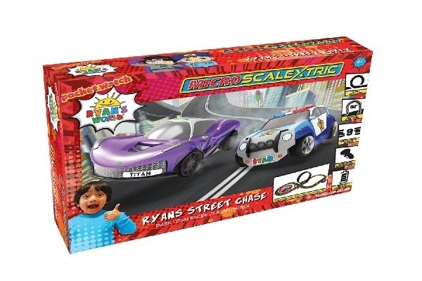 Bilbana Micro Scalextric Ryans World Street Chase in de groep SPEELGOED, KINDER- & BABYPRODUCTEN / Op afstand bestuurbaar / Autobanen / Banen bij TP E-commerce Nordic AB (38-95506)