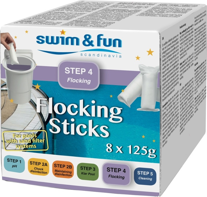 Flocking Sticks 8 x 125 g in de groep HUISHOUDEN & TUIN / Tuinproducten / Zwembad & Accessoires / Zwembadchemicaliën bij TP E-commerce Nordic AB (38-95634)