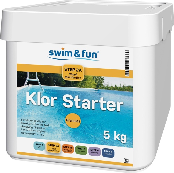 Klor Starter Fast Dissolving Granules 5 kg in de groep HUISHOUDEN & TUIN / Tuinproducten / Zwembad & Accessoires / Zwembadchemicaliën bij TP E-commerce Nordic AB (38-95648)