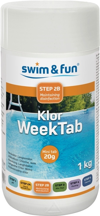 Klor Week Tab 20 gr 1 kg in de groep HUISHOUDEN & TUIN / Tuinproducten / Zwembad & Accessoires / Zwembadchemicaliën bij TP E-commerce Nordic AB (38-95649)
