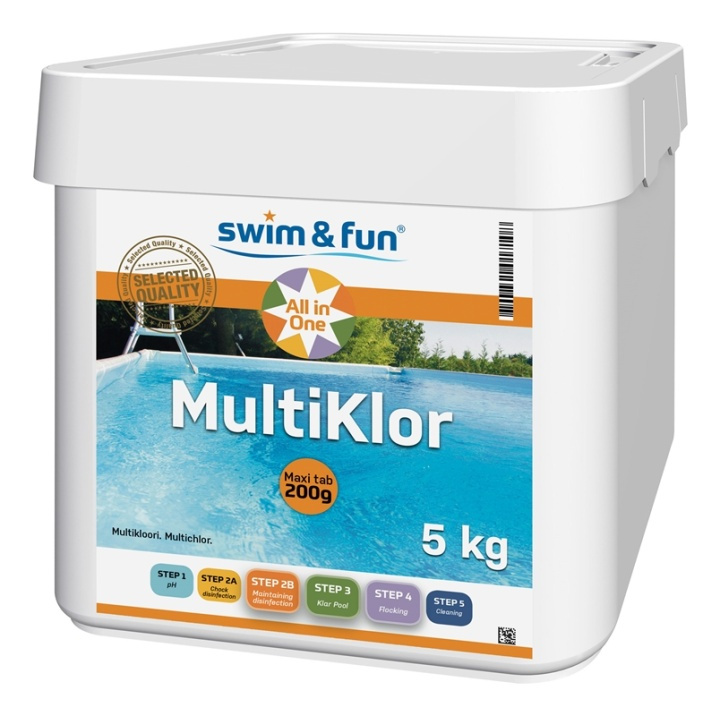 MultiKlor Maxi tab 200g 5 kg in de groep HUISHOUDEN & TUIN / Tuinproducten / Zwembad & Accessoires / Zwembadchemicaliën bij TP E-commerce Nordic AB (38-95672)